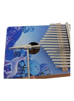 Generic 17-Key Portable Wooden Kalimba Thumb Piano Mbira with Colored Deer Drawing  - Image 2