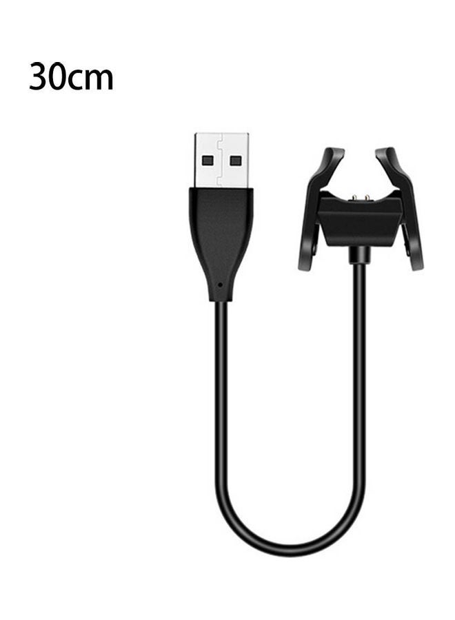 USB Fast Charging Cable for Xiaomi Mi Band 4 11.7 x 9.9 x 2.3cm Black  - Image 1