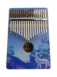 Generic 17-Key Portable Wooden Kalimba Thumb Piano Mbira with Colored Deer Drawing  - Image 1