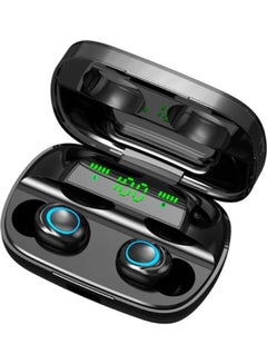 Generic Mini TWS Bluetooth 5.0 Wireless Earphones Earbud with Digital Display Charge Box Black  - Image 1