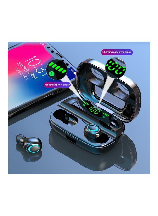 Generic - Mini TWS Bluetooth 5.0 Wireless Earphones Earbud with Digital Display Charge Box Black - Image 1