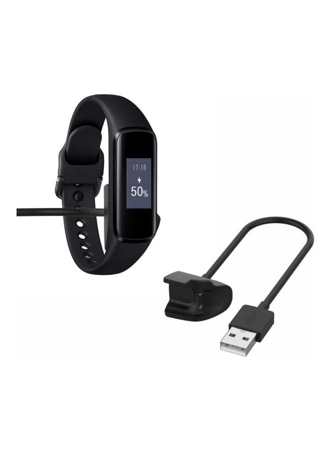 كابل شحن ذكي بمنفذ USB لأجهزة سامسونج جالاكسي فيت E SM-R375 أسود - Image 2