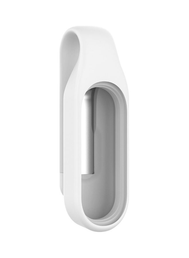 Generic - Replacement Clip Type Strap Protective Case for Xiao-mi Mi Band 3/4 Bracelet White - Image 1