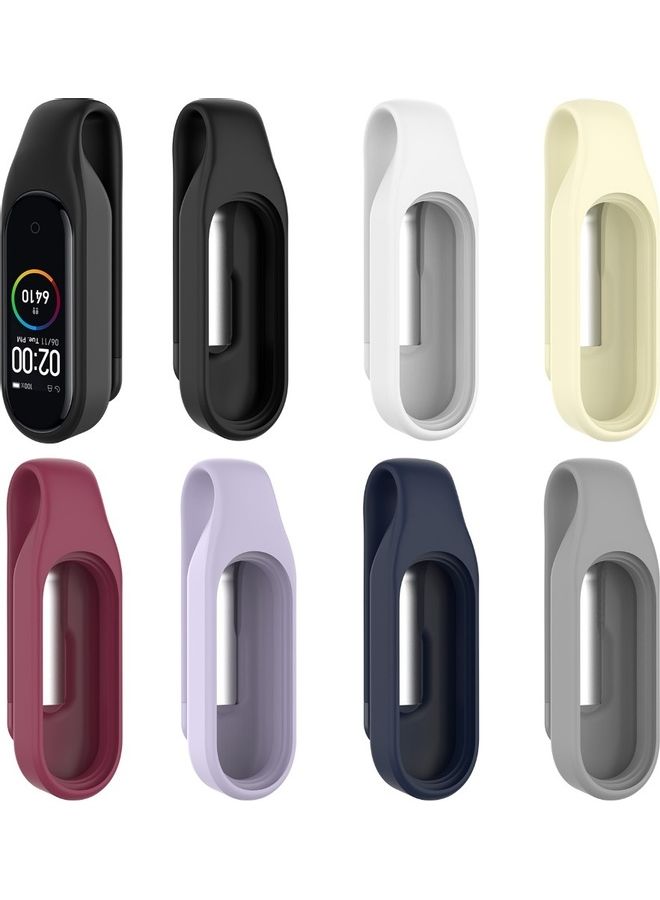 Generic - Replacement Clip Type Strap Protective Case for Xiao-mi Mi Band 3/4 Bracelet White - Image 1