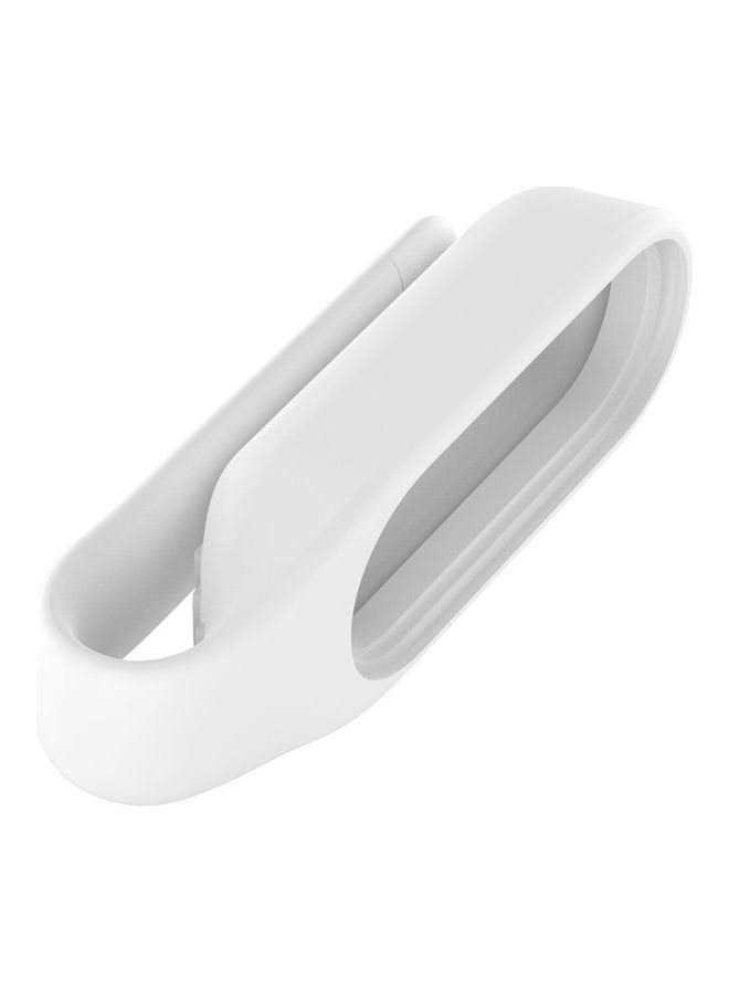 Generic - Replacement Clip Type Strap Protective Case for Xiao-mi Mi Band 3/4 Bracelet White - Image 1