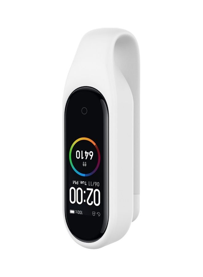 Generic - Replacement Clip Type Strap Protective Case for Xiao-mi Mi Band 3/4 Bracelet White - Image 1