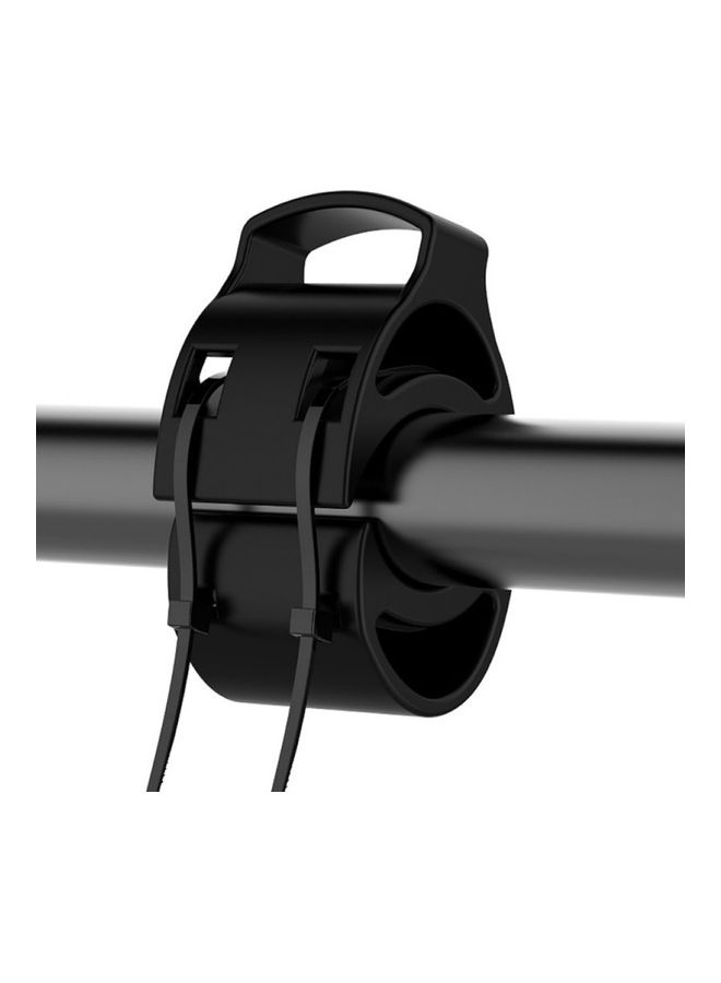 Silicone Bike Bicycle Handlebar Mount Smart Watch Holder for G-armin Forerunner Black  - Image 1