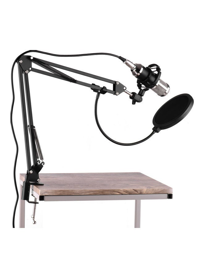 مجموعة ميكروفون مكثف احترافي مع بطاقة صوت خارجية متعدد الألوان - Image 4