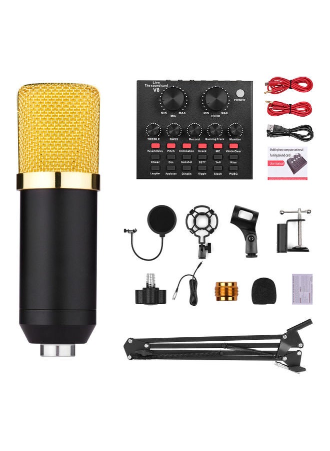 Professional Condenser Microphone Kit With External Sound Card Multicolor - Image 4