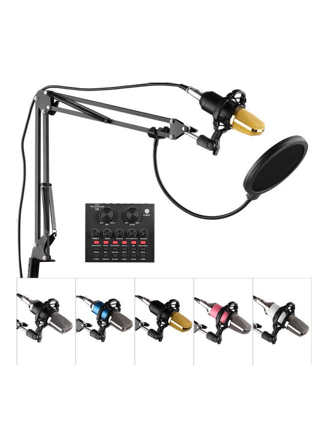Professional Condenser Microphone Kit With External Sound Card Multicolor - Image 5