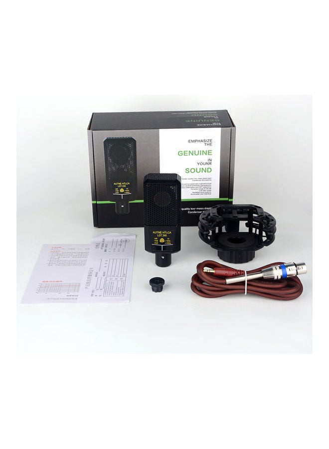 Generic Professional Condenser Microphone Noiseless XLR Mic black  - Image 4
