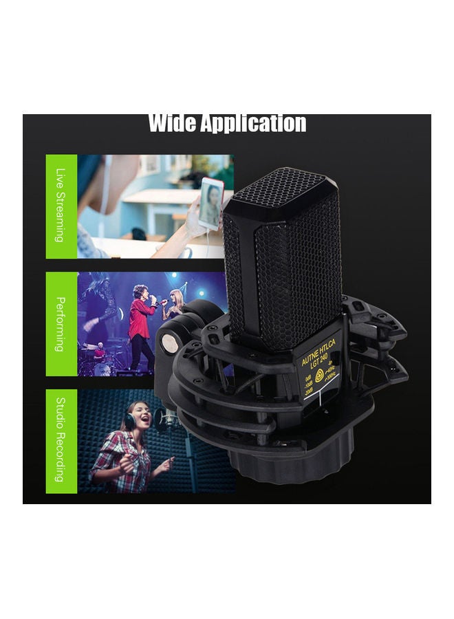 Generic Professional Condenser Microphone Noiseless XLR Mic black  - Image 5