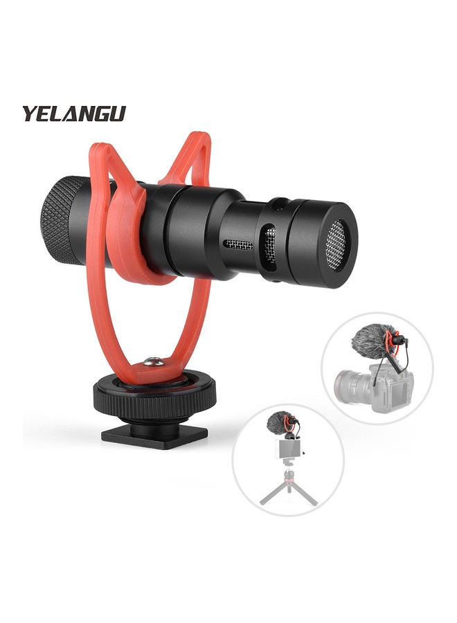 3.5mm MIC10 Mini Microphone Plug with Shock Mount Black - Image 1