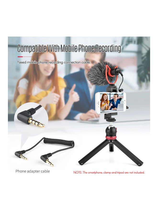 3.5mm MIC10 Mini Microphone Plug with Shock Mount Black - Image 2