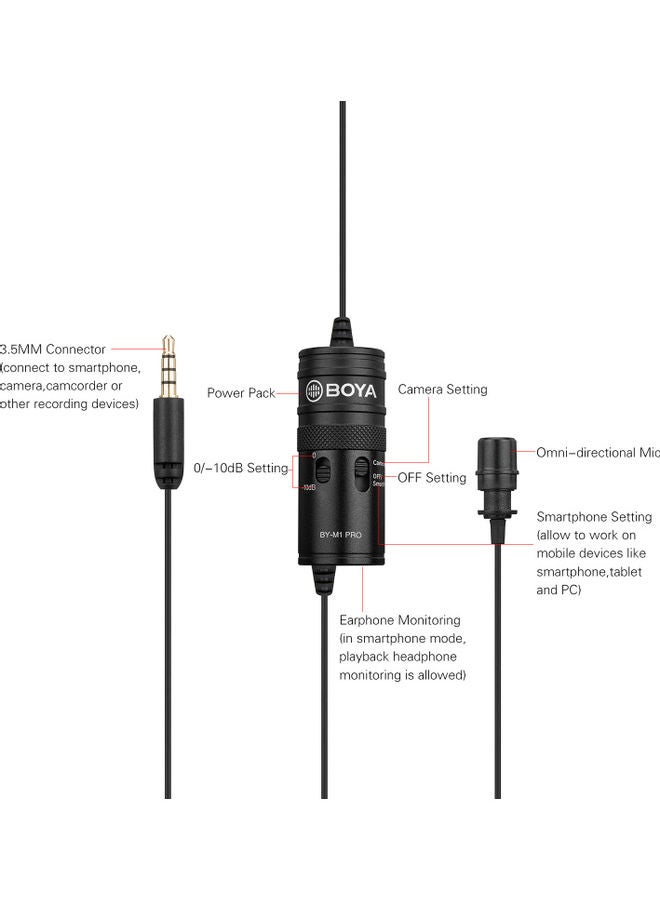 BY-M1 Pro Condenser Microphone Mic D7597 / BY-M1 Pro Black - v1603843164/N41529205A_7