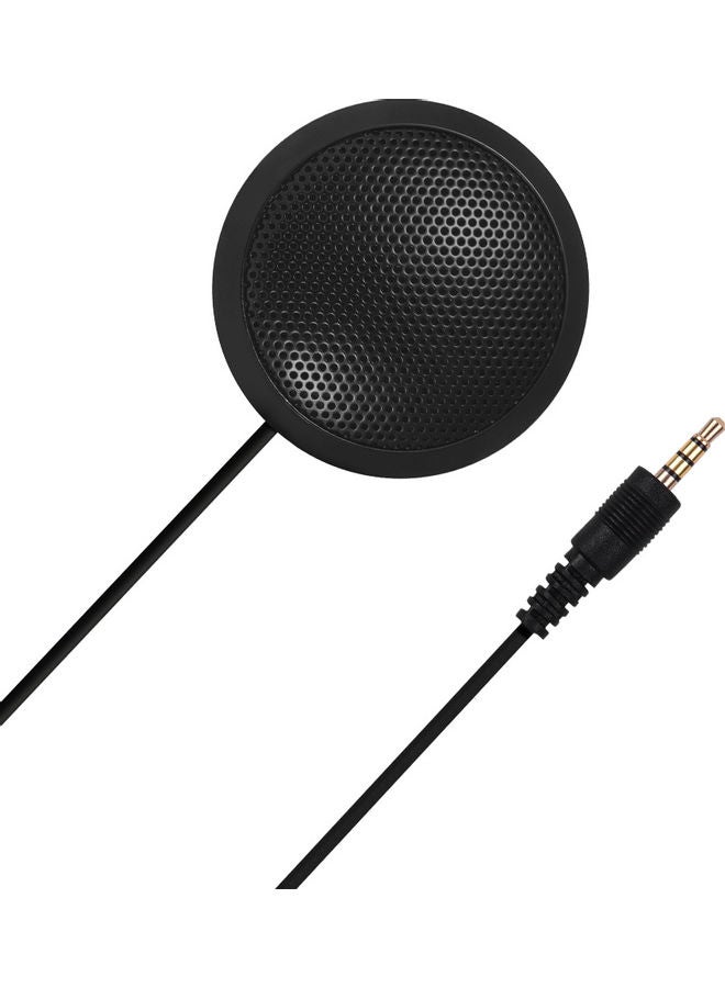 3.5mm Mini Condenser Microphone Mic with TRRS Plug Black - Image 4