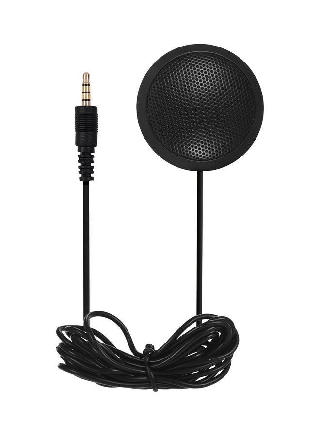3.5mm Mini Condenser Microphone Mic with TRRS Plug Black - Image 1