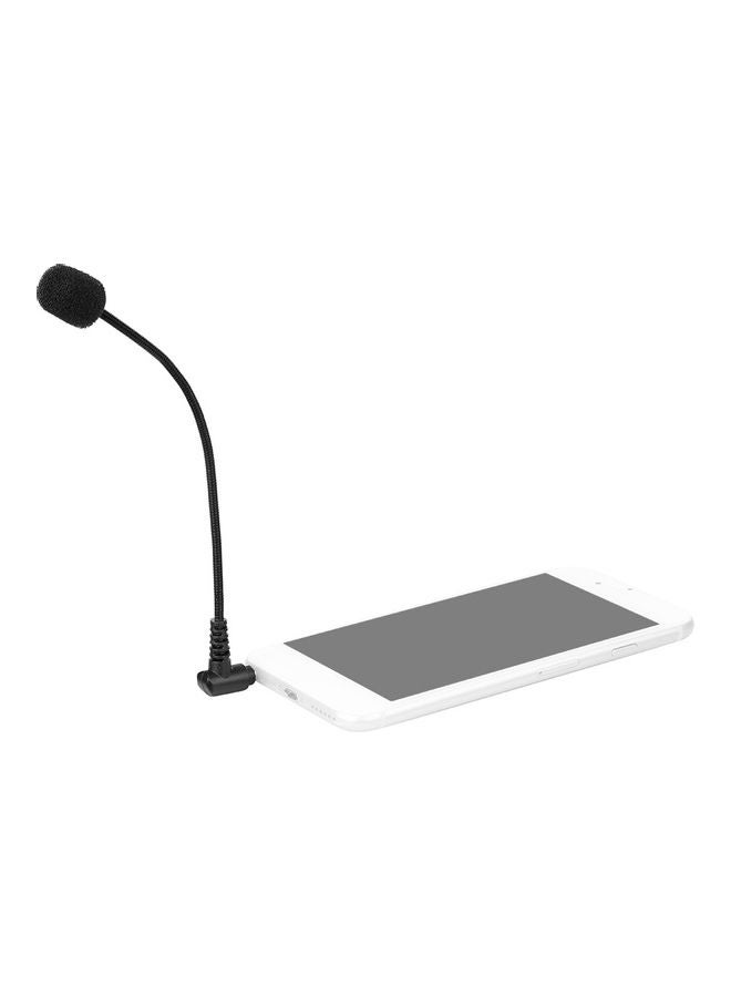 BOYA 3.5mm PortableCondenser Mini Microphone with TRRS Black - Image 3