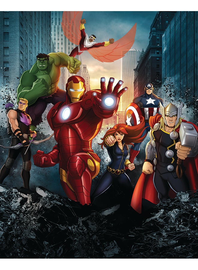 Zoot Marvel Heroes Themed Canvas Frame Painting Multicolour 50x40cm