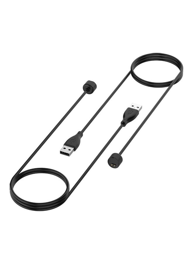 ماركة غير محددة - محول شاحن مع كابل شحن لسوار شاومي مي 5 NFC الذكي أسود - Image 1