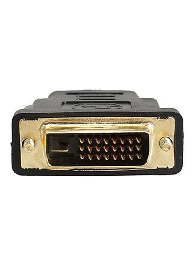 Generic - DVI-D (24+1) 25 Pin Male To HDMI Female Adapter Connector Converter Gold Plated multicolor - Image 1