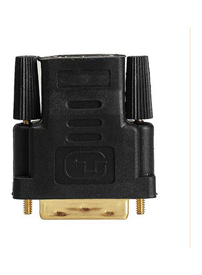 Generic - DVI-D (24+1) 25 Pin Male To HDMI Female Adapter Connector Converter Gold Plated multicolor - Image 1