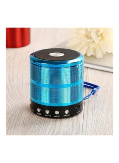 Generic WS887 Portable Cylinder Wireless Bluetooth Speaker Blue/Black  - Image 2