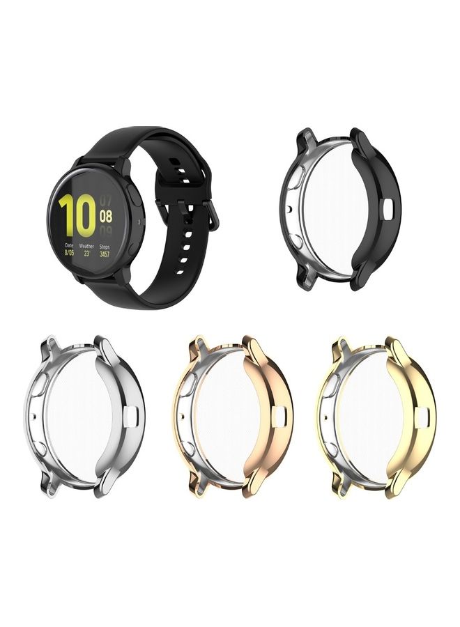 TPU Frame Protective Cover Bumper Case for Samsung Galaxy Watch Active 2 44mm Gold - Image 3