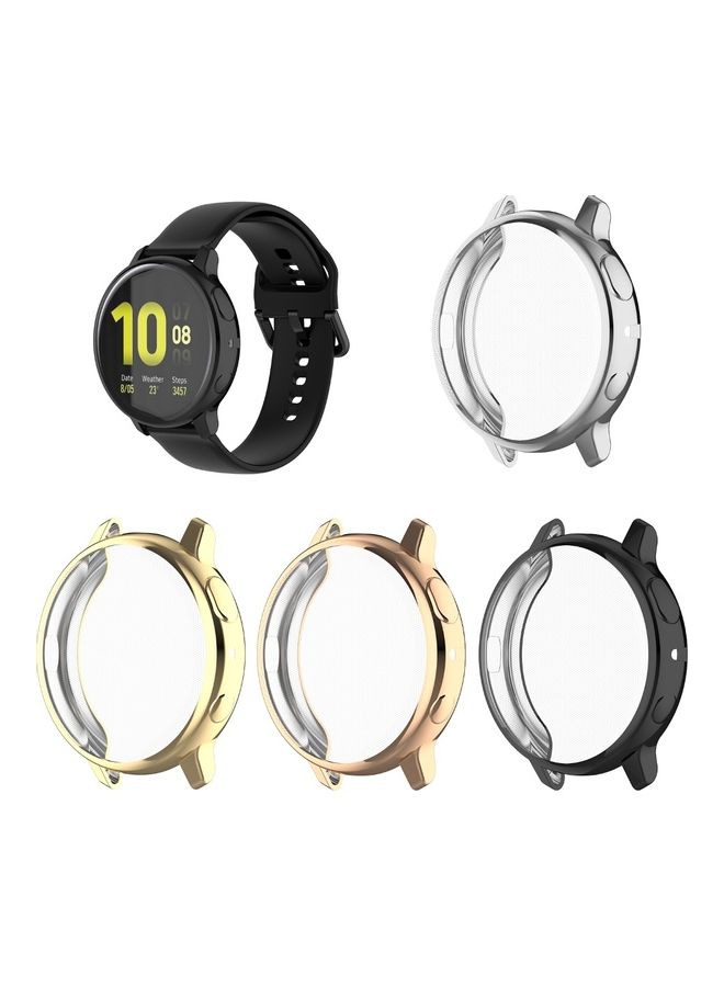 TPU Frame Protective Cover Bumper Case for Samsung Galaxy Watch Active 2 44mm Gold - Image 4