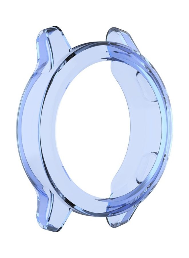TPU Smart Watch Bumper Case Protective Cover for G-armin Vivoactive 4S Active S Transparent Blue  - Image 1