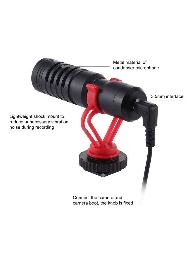 Professional Micro Film Shooting Microphone Black - Image 3