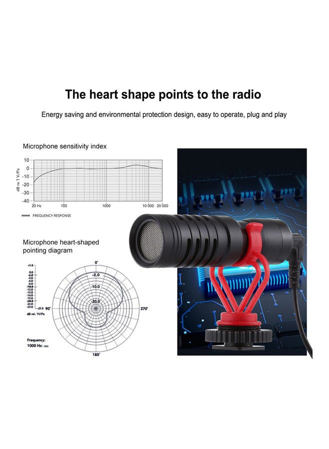 Professional Micro Film Shooting Microphone Black - Image 5