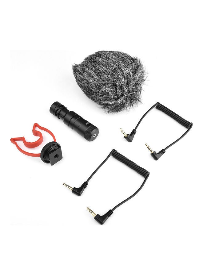 ANDOER 3.5mm MIC10 Mini Microphone Plug with Shock Mount Black - Image 3