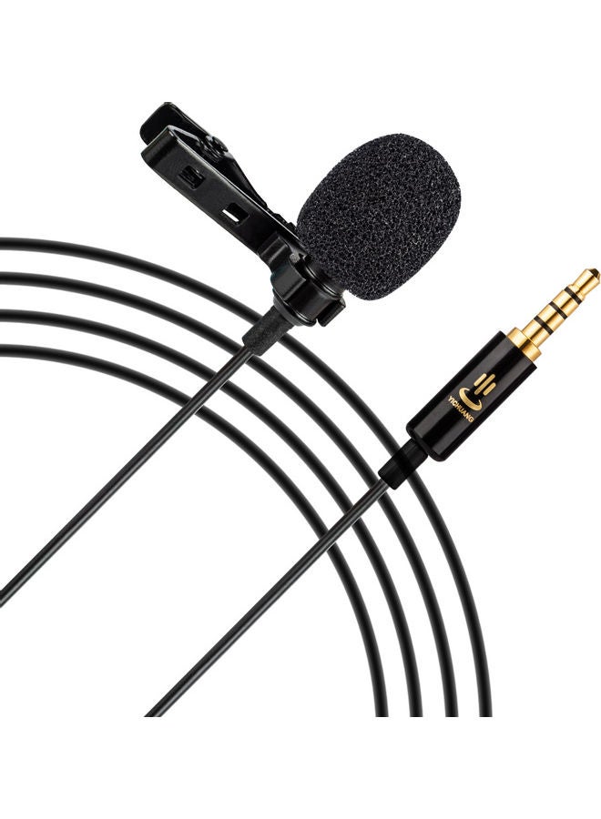 3.5mm Professional Microphone Mic with Jack Adapter Black - Image 1