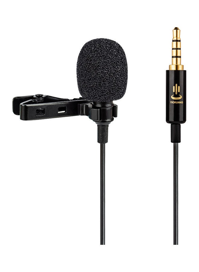 3.5mm Professional Microphone Mic with Jack Adapter Black - Image 2