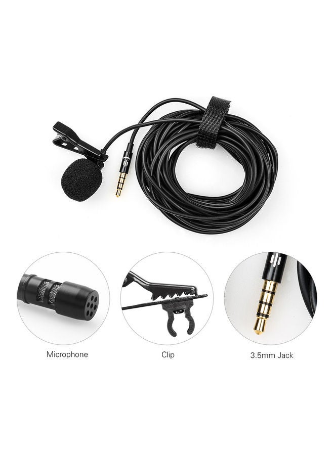 3.5mm Professional Microphone Mic with Jack Adapter Black - Image 4