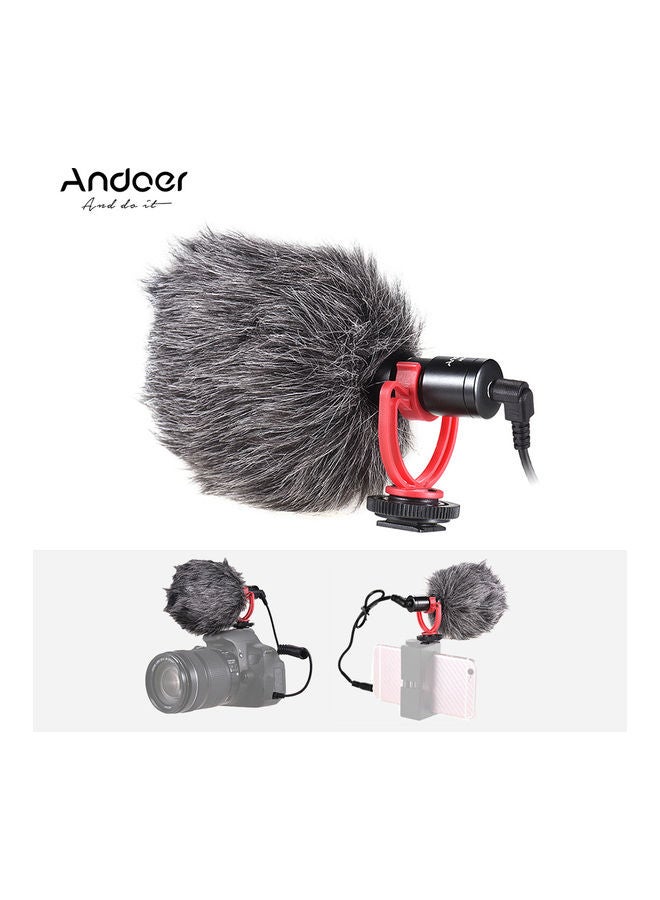 ANDOER 3.5mm Condenser Microphone Mic Black - Image 4