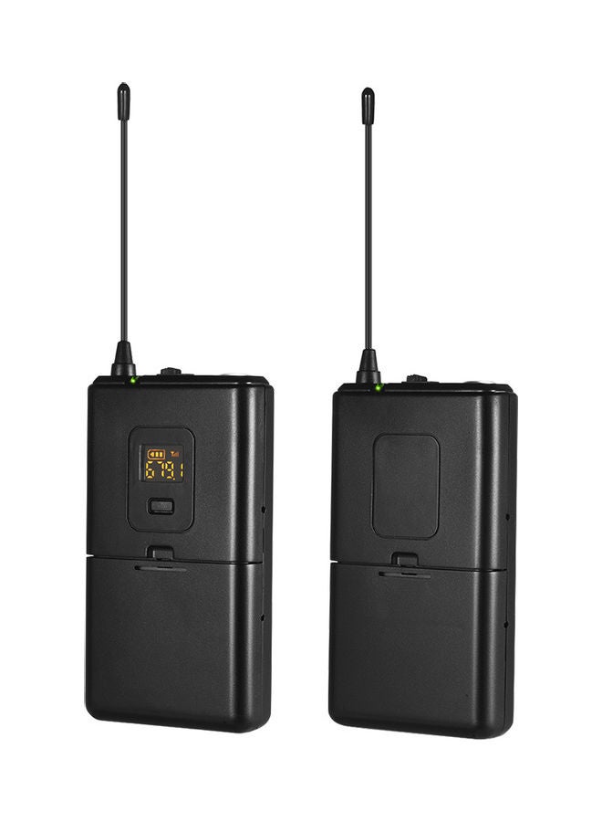 UHF Professional Wireless Microphone System Black - Image 2