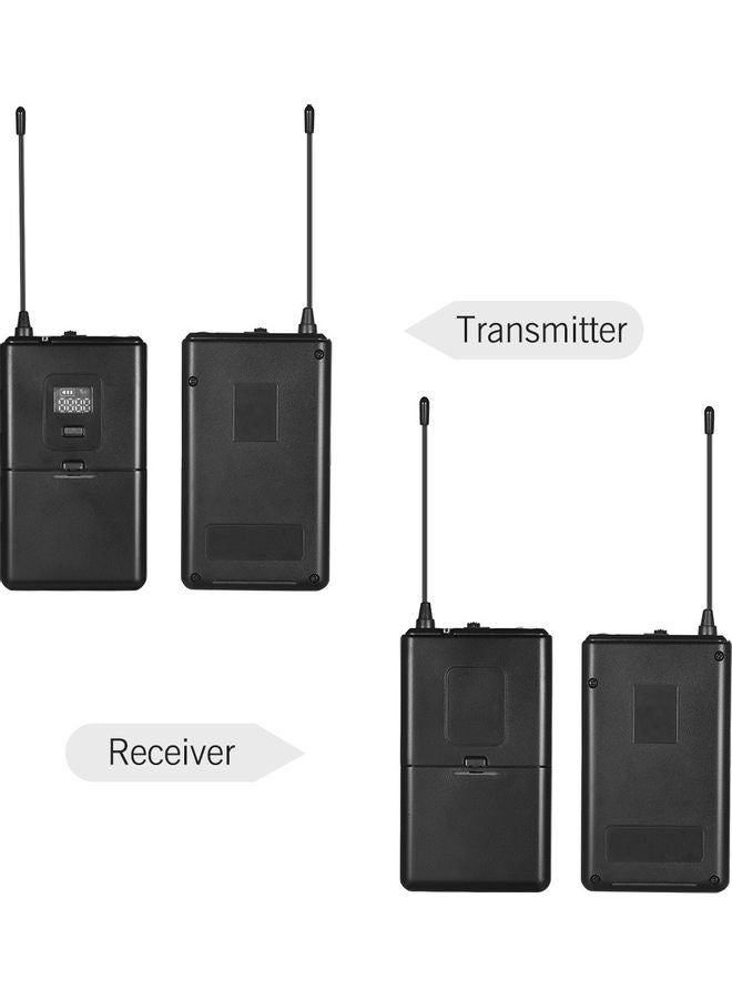 UHF Professional Wireless Microphone System Black - Image 5