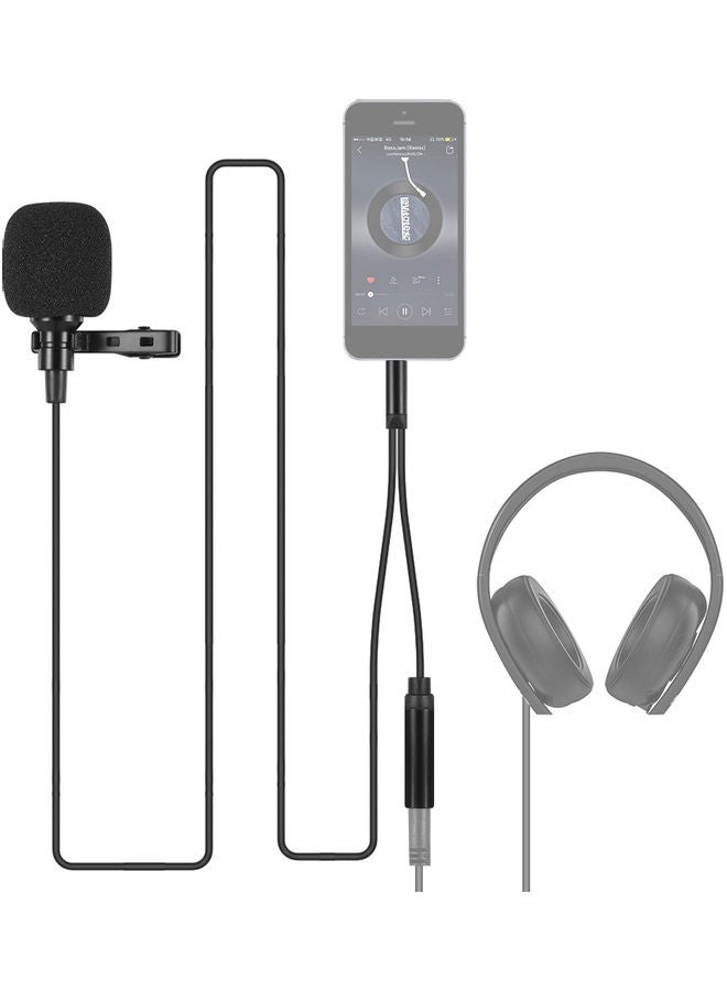 3.5mm Mini Condenser Microphone Mic with Headphone Multicolor - Image 4