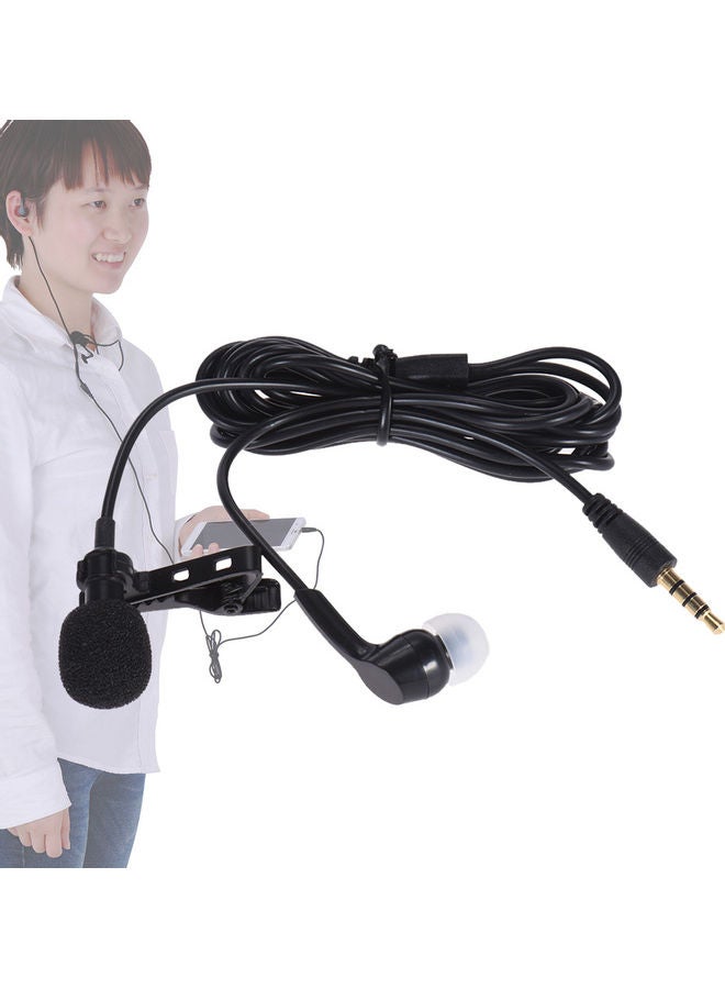 ANDOER 3.5mm Mini Microphone Mic Earphone Black  - Image 1