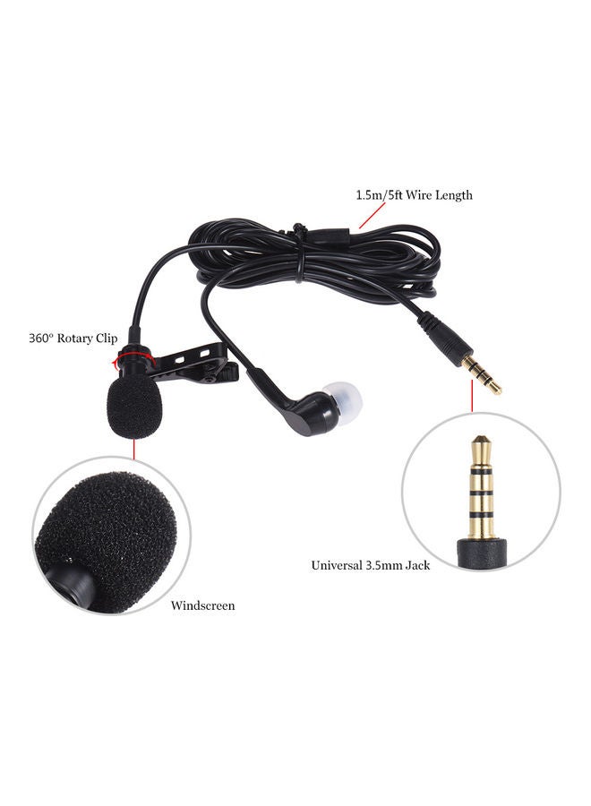 ANDOER 3.5mm Mini Microphone Mic Earphone Black  - Image 5
