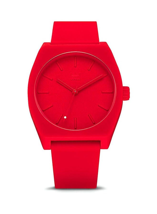 اديداس ساعة يد بعقارب مقاومة للماء طراز Z10-191-00-38 مم - لون أحمر men - Image 1