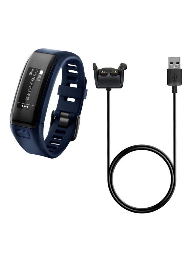 Portable Charger Dock Charging Cable for G-armin Vivosmart HR/HR+ Approach X40 Black  - Image 3