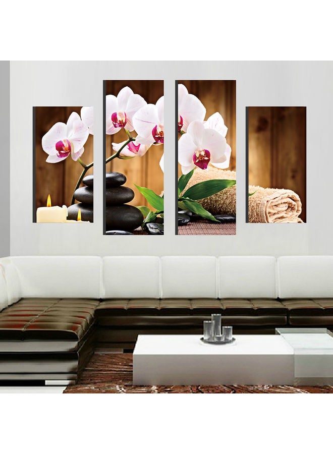 4Pcs Butterfly Orchid Flower Print Room Wall Decor Modern Paintings No Frame #01 20*10*20cm - Image 2
