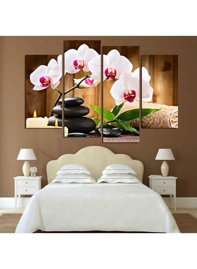 4Pcs Butterfly Orchid Flower Print Room Wall Decor Modern Paintings No Frame #01 20*10*20cm - Image 3