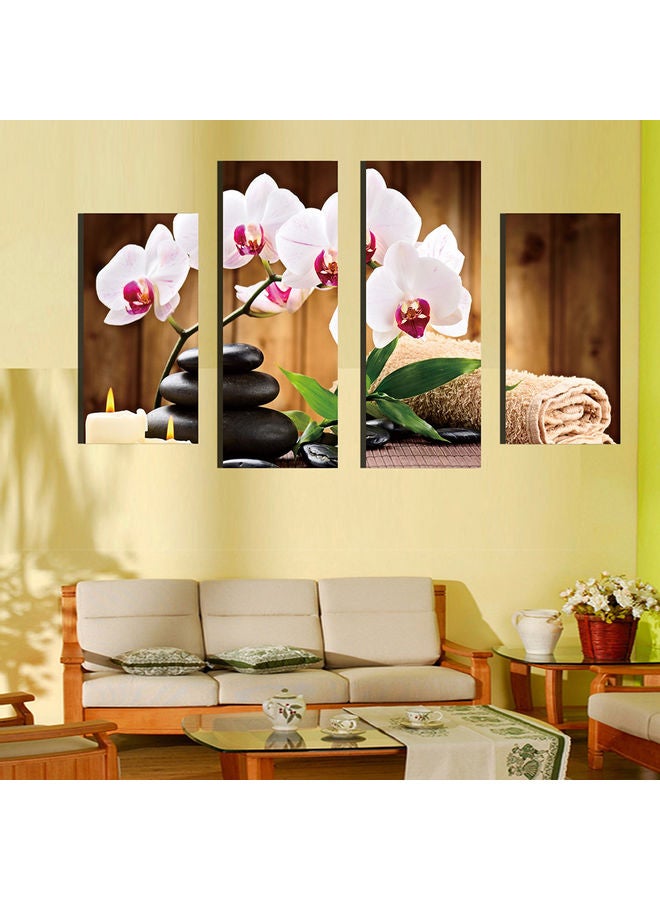 4Pcs Butterfly Orchid Flower Print Room Wall Decor Modern Paintings No Frame #01 20*10*20cm - Image 4
