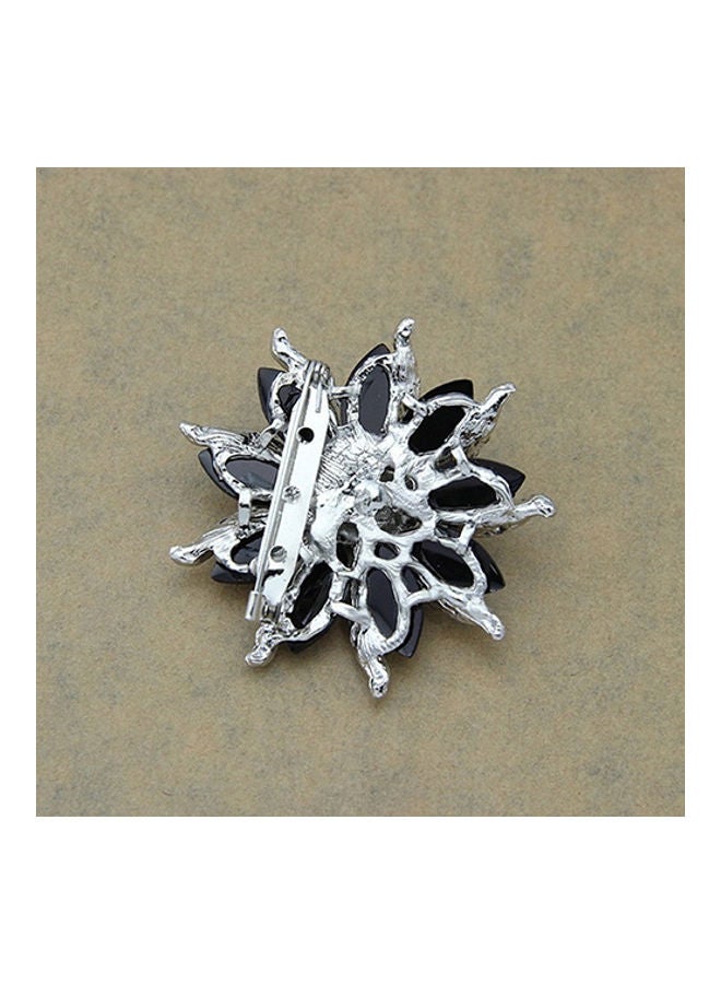 Generic - Blossom Flower Brooch Crystal Rhinstones Collar Pin - Image 1