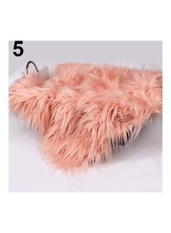 Generic Faux Fur Photography Photo Prop Baby Newborn Blanket Background Backdrop Rug Pink  - Image 1