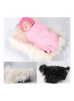 Generic Faux Fur Photography Photo Prop Baby Newborn Blanket Background Backdrop Rug Pink  - Image 2